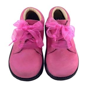 Mulberry Bush Pink Suede Lace Up Ankle Boots